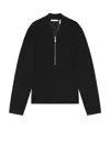 Helmut Lang Long Sleeve Zip Polo