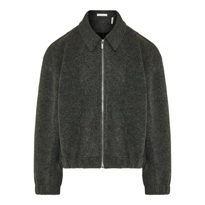 Helmut Lang Long-sleeved Casual Jacket In Green