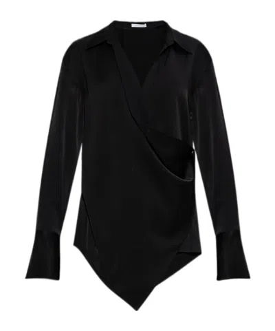 Helmut Lang Long-sleeved Shirt In Black