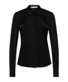 Helmut Lang Classic-collar Jersey Shirt In Black