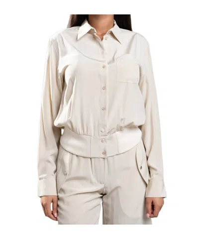 Helmut Lang Long-sleeved Shirt In White