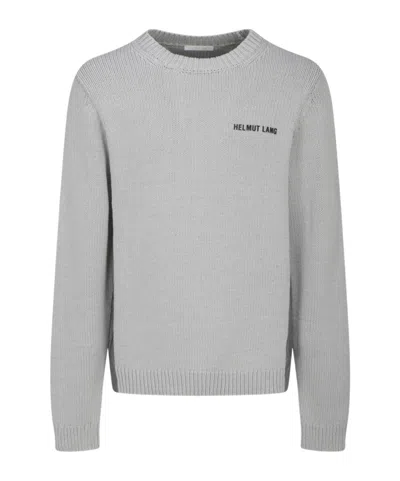 Helmut Lang Long-sleeved Sweater In Gray