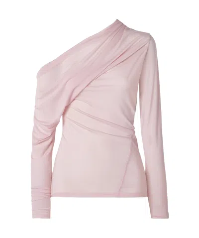 Helmut Lang Long-sleeved Tops In Pink
