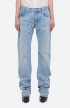 Helmut Lang Low Rise Straight Leg Jeans In Blue