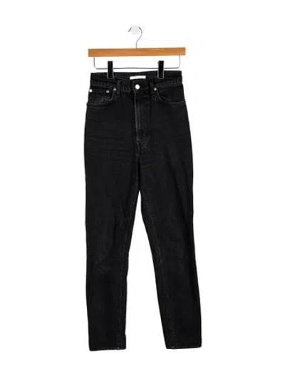 Pre-owned Helmut Lang Low-rise Straight Leg Jeans In Black