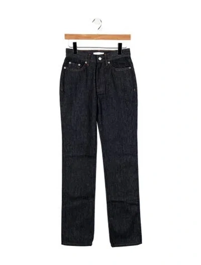 Pre-owned Helmut Lang Low-rise Straight Leg Jeans In Blue