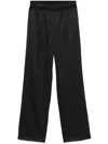 Helmut Lang Fluid Straight-leg Trousers In Black