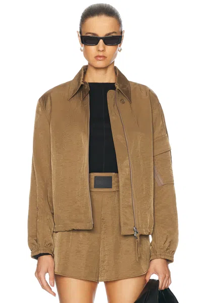Helmut Lang Ma1 Bomber Jacket In Cognac