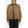 Helmut Lang Creased Ma1 Bomber Jacket In Cognac