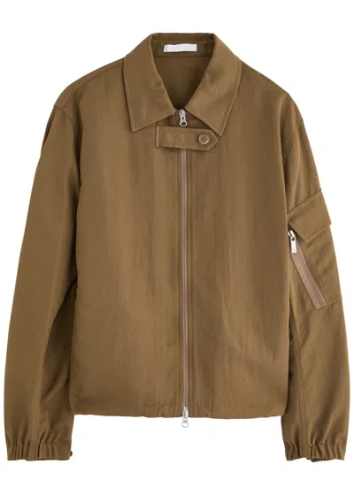 Helmut Lang Creased Ma1 Bomber In Brown