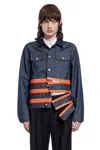 Helmut Lang Zip Trucker Jacket In Blue