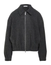 Helmut Lang Man Jacket Grey Size L Polyester, Acrylic, Wool, Elastane In Black