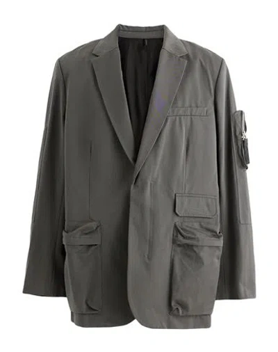 Helmut Lang Man Overcoat & Trench Coat Military Green Size 46 Cotton