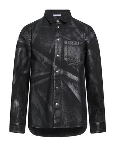 Helmut Lang Man Shirt Black Size L Cotton