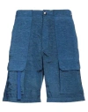 Helmut Lang Man Shorts & Bermuda Shorts Bright Blue Size 34 Polyamide In Blue