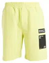 Helmut Lang Man Shorts & Bermuda Shorts Lime Green Size L Cotton In Green