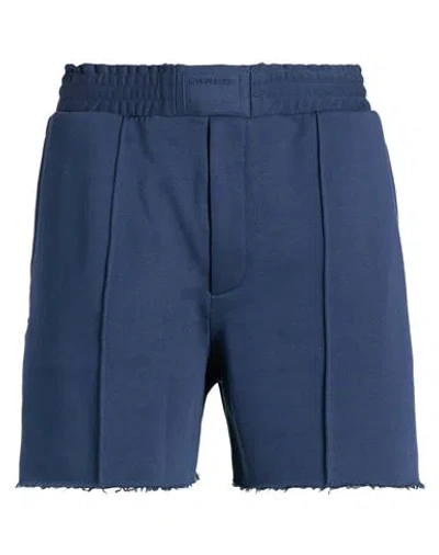 Helmut Lang Man Shorts & Bermuda Shorts Navy Size L Cotton In Blue