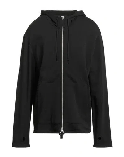 Helmut Lang Man Sweatshirt Black Size L Cotton