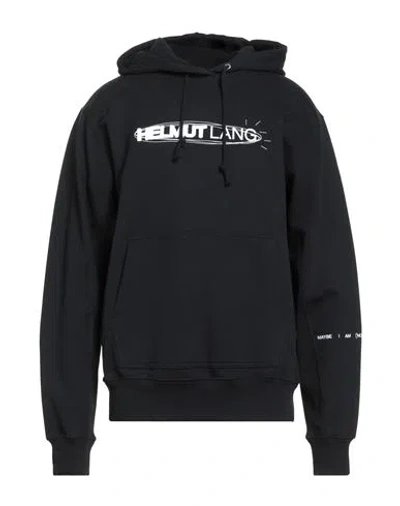 Helmut Lang Man Sweatshirt Black Size L Cotton