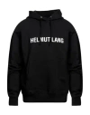 Helmut Lang Stencil Logo Hoodie In Black