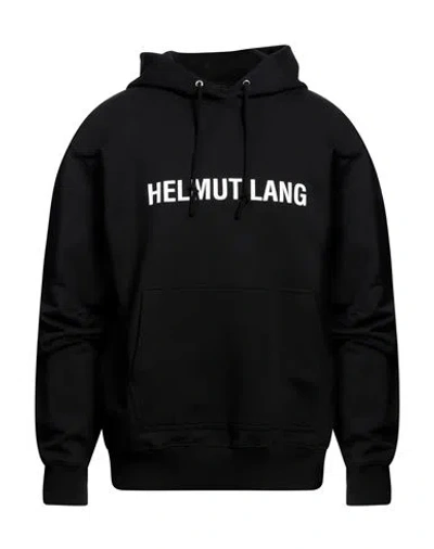 HELMUT LANG HELMUT LANG MAN SWEATSHIRT BLACK SIZE L COTTON, ELASTANE