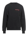 Helmut Lang Logo Printed Crewneck Sweatshirt In Black