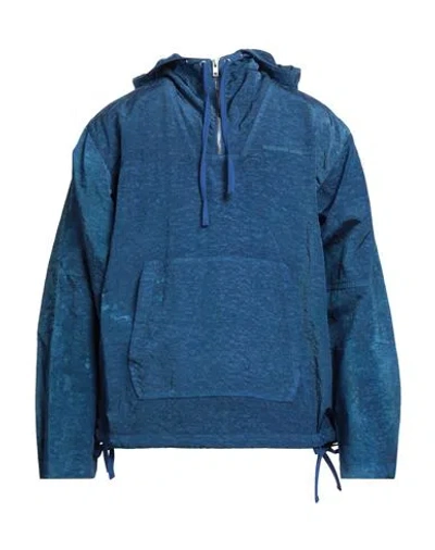 Helmut Lang Man Sweatshirt Bright Blue Size L Polyamide