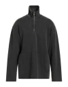 Helmut Lang Man Sweatshirt Charcoal Size M Cotton In Black