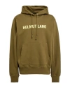 Helmut Lang Man Sweatshirt Military Green Size M Cotton In Green