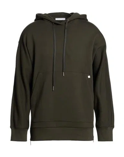 Helmut Lang Man Sweatshirt Military Green Size S/m Cotton