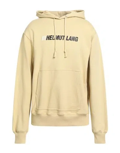 Helmut Lang Man Sweatshirt Sand Size L Cotton, Elastane In Brown