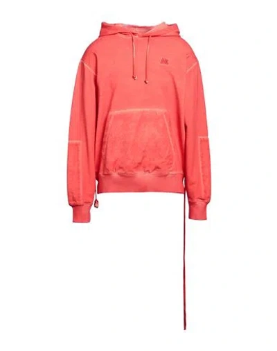 Helmut Lang Man Sweatshirt Tomato Red Size M Cotton