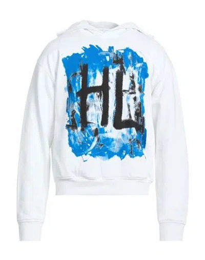 Helmut Lang Man Sweatshirt White Size L Cotton