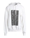 Helmut Lang Man Sweatshirt White Size L Cotton, Elastane In White