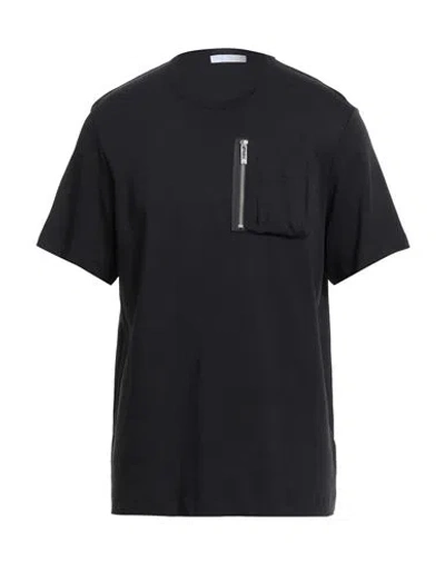 Helmut Lang Man T-shirt Black Size L Cotton
