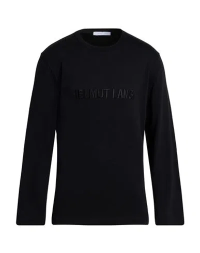 Helmut Lang Man T-shirt Black Size L Cotton