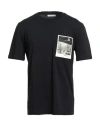 Helmut Lang Man T-shirt Black Size M Cotton In Black