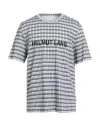 Helmut Lang Printed Logo Tee In Gray