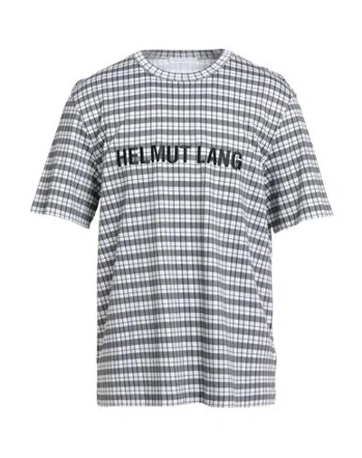HELMUT LANG HELMUT LANG MAN T-SHIRT CHARCOAL SIZE L COTTON