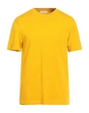 Helmut Lang Man T-shirt Marigold Size M Cotton In Yellow