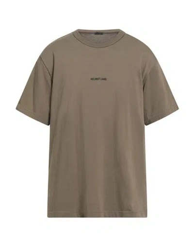 Helmut Lang Man T-shirt Military Green Size L Cotton