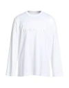 Helmut Lang Man T-shirt White Size L Cotton In White
