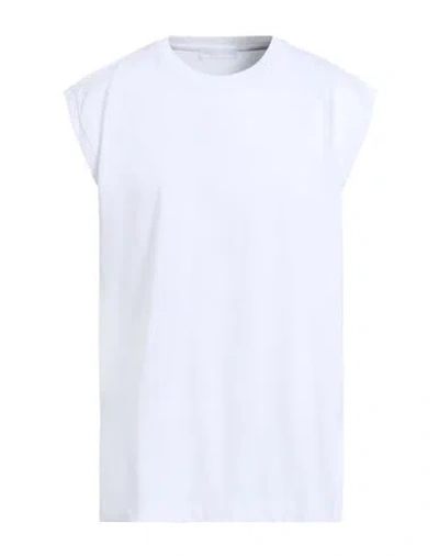 Helmut Lang Man T-shirt White Size L Cotton