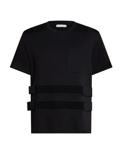Helmut Lang Man T-shirt Black Size M Cotton