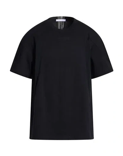 Helmut Lang Man T-shirt Black Size Xl Cotton, Polyamide, Elastane