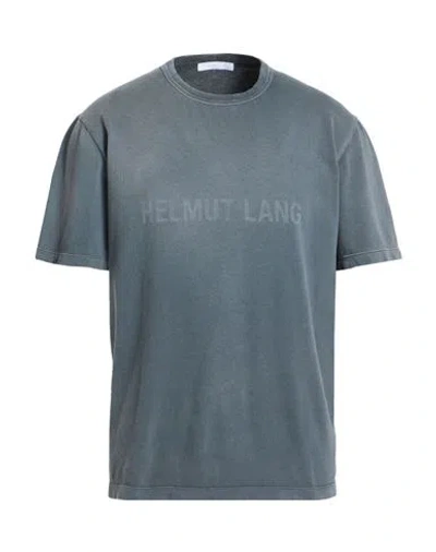 Helmut Lang Man T-shirt Charcoal Size L Cotton In Gray