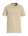 Helmut Lang Man T-shirt Khaki Size L Cotton In Neutral