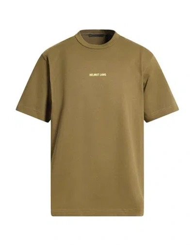 Helmut Lang Man T-shirt Military Green Size S Cotton