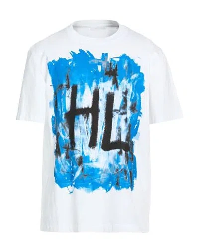 Helmut Lang Man T-shirt White Size L Cotton