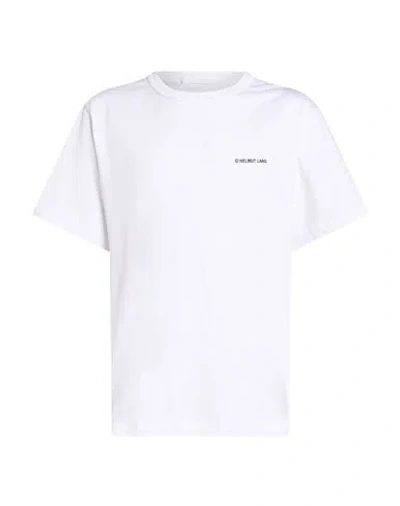Helmut Lang Man T-shirt White Size L Cotton